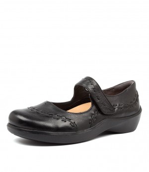 Black Women Ziera Gummibear (Wide) Mary Janes | Z-309872