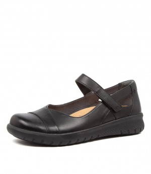 Black Women Ziera Sofia (Extra Wide, Adjustable Fit) Mary Janes | Z-964570