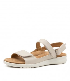 Grey / White Women Ziera Benji (Wide) Sandals | Z-624098