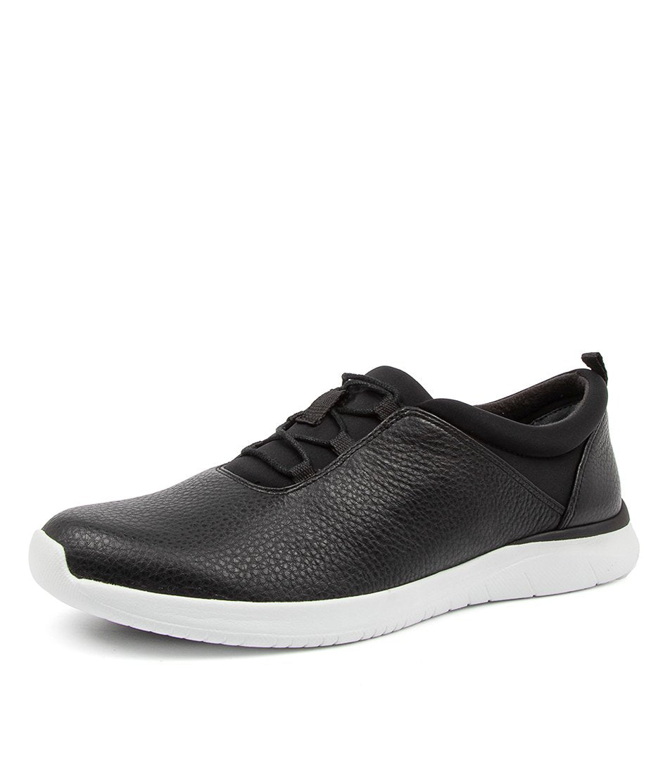 Black White Women Ziera Fox (Extra Wide, Adjustable Fit) Sneakers | Z-358791