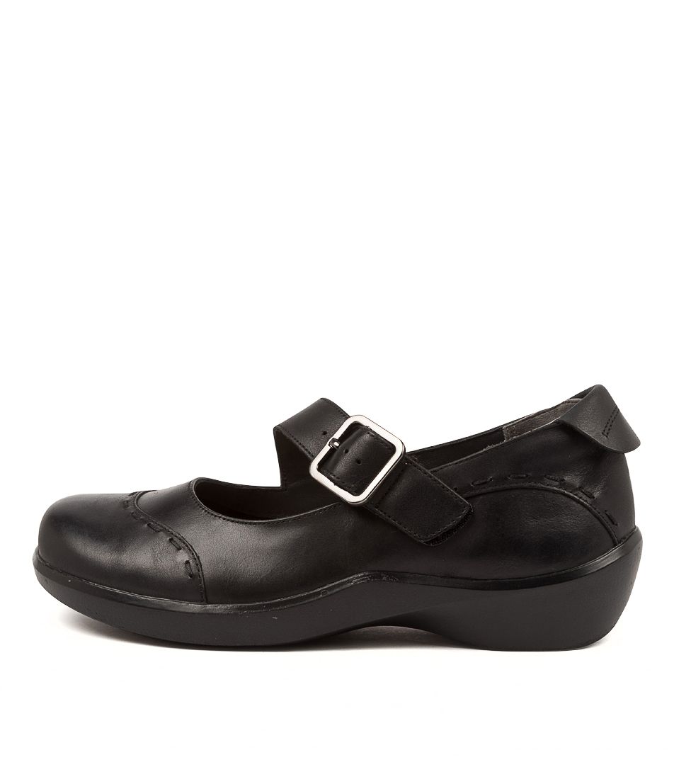 Black Women Ziera Angel (Wide) Mary Janes | Z-061279