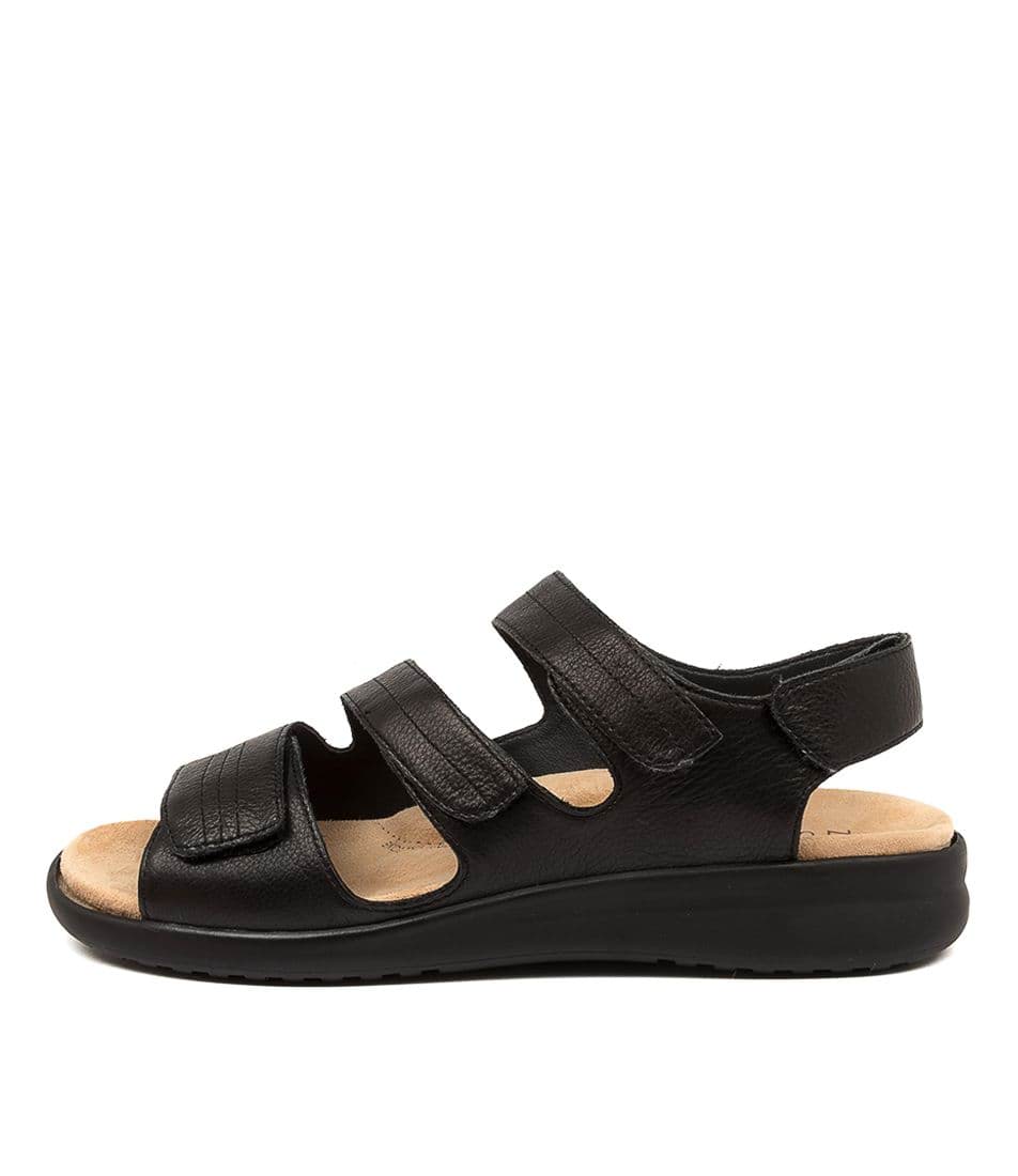 Black Women Ziera Bonny (Extra Wide) Sandals | Z-409318