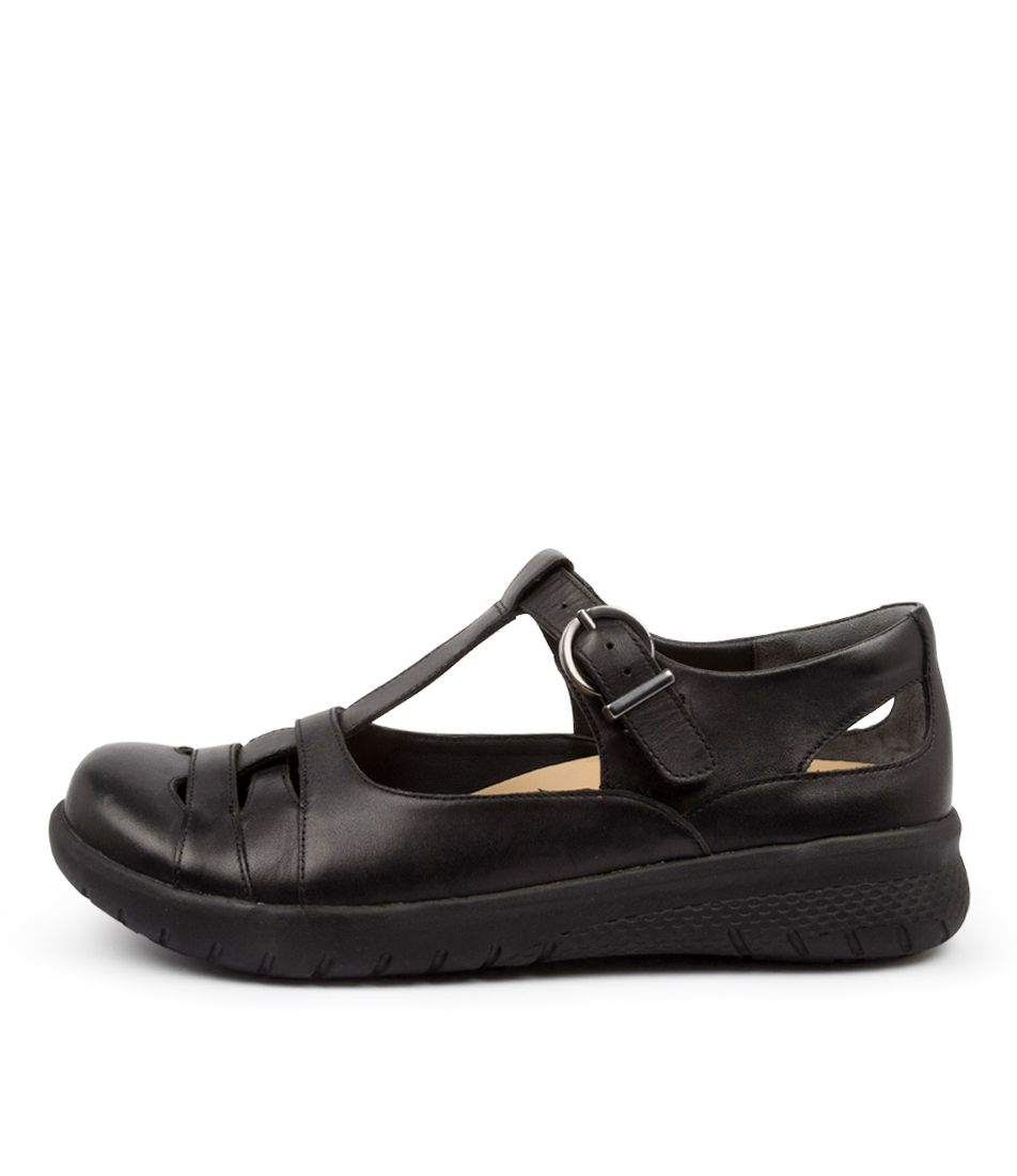 Black Women Ziera Skipper (Extra Wide, Adjustable Fit) Mary Janes | Z-945203