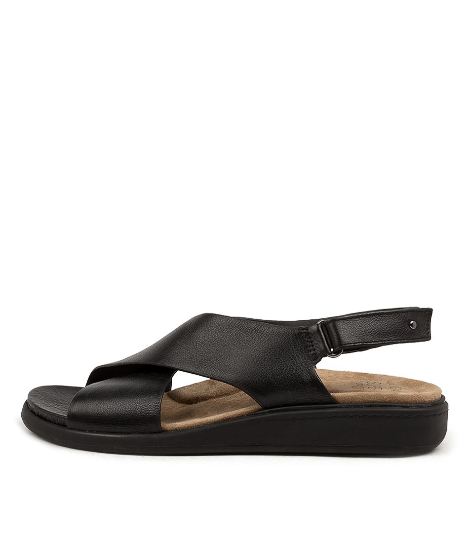 Black / Black Women Ziera Ilda (Wide) Sandals | Z-958604