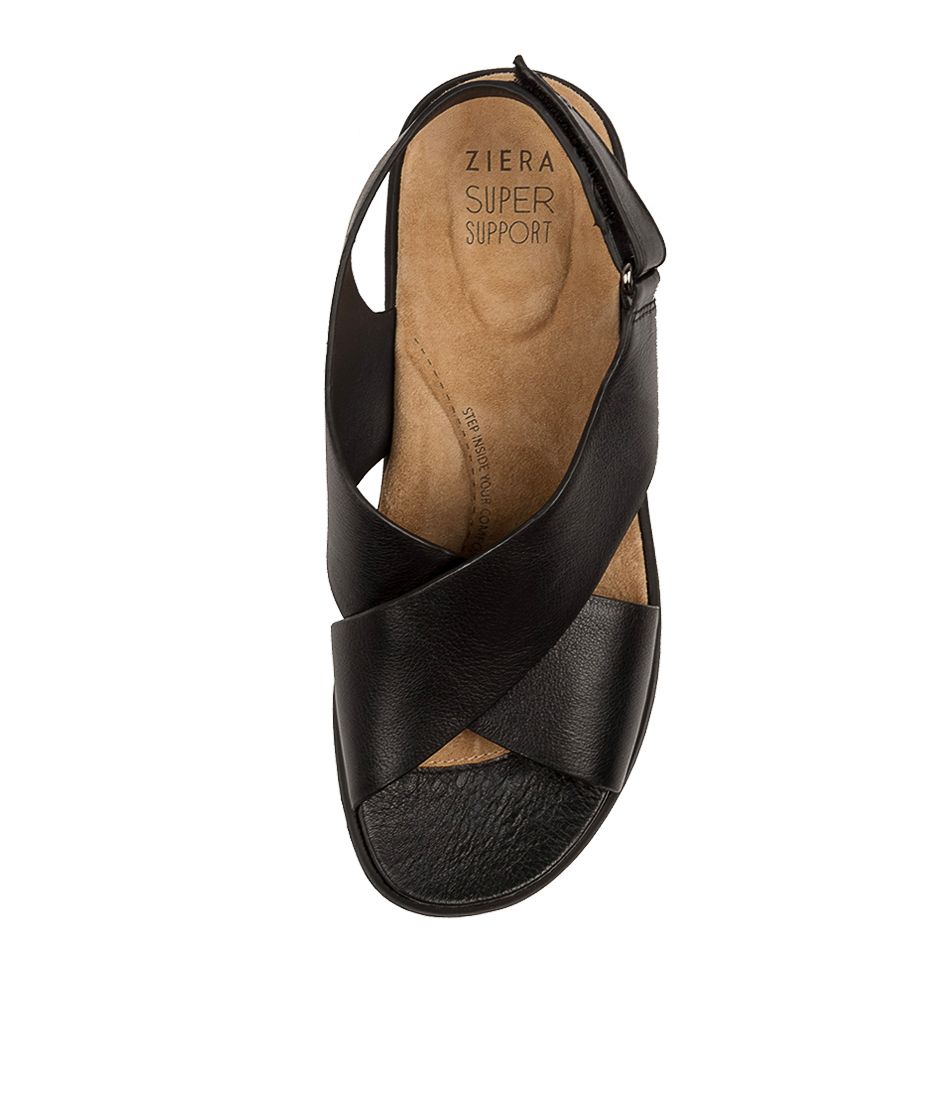 Black / Black Women Ziera Ilda (Wide) Sandals | Z-958604