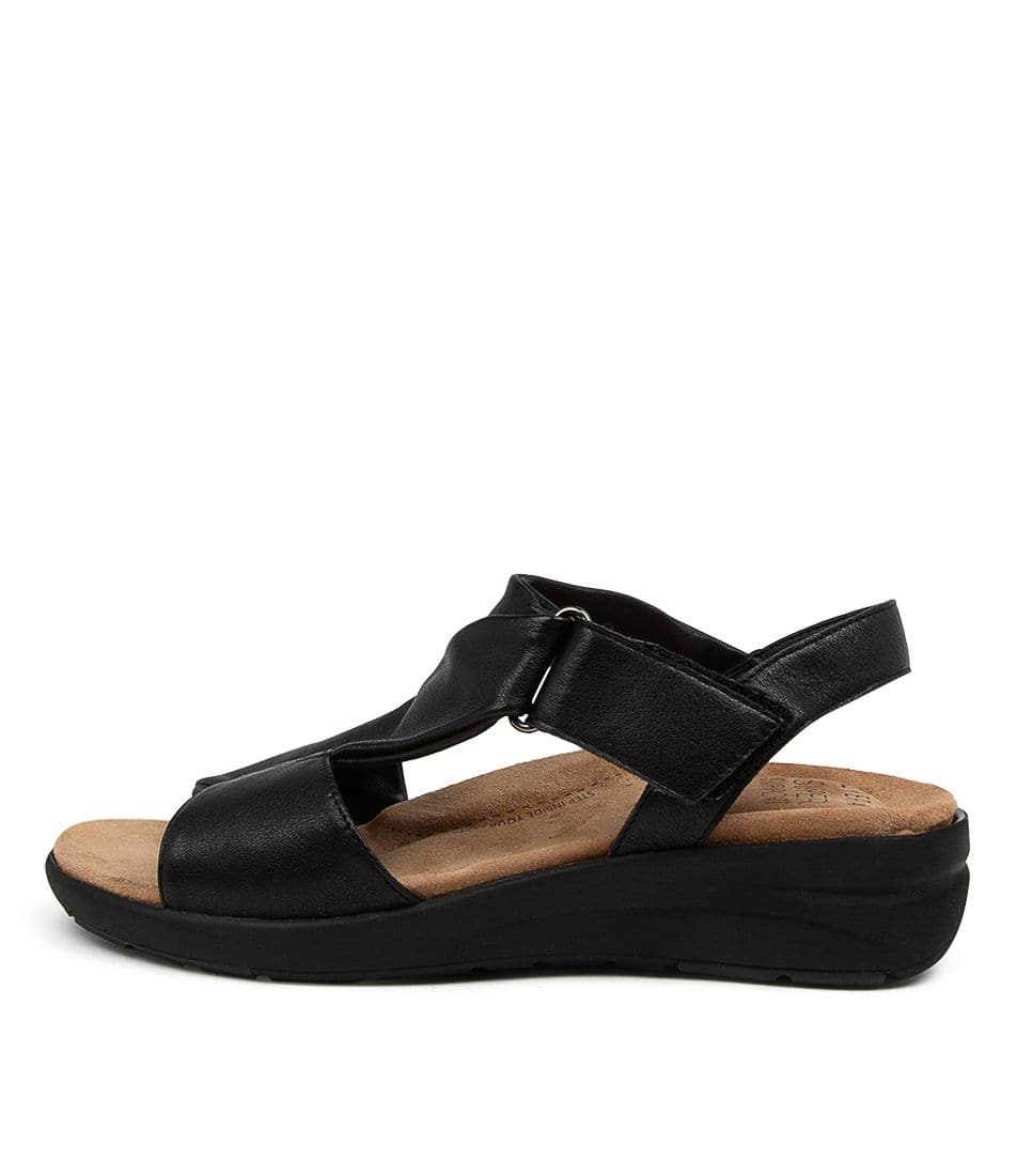 Black / Black Women Ziera Nazley (Wide) Sandals | Z-359128