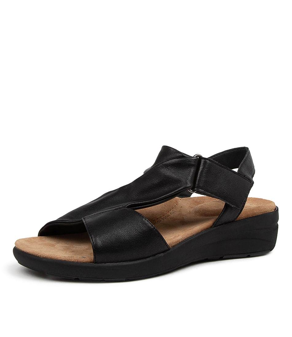 Black / Black Women Ziera Nazley (Wide) Sandals | Z-359128