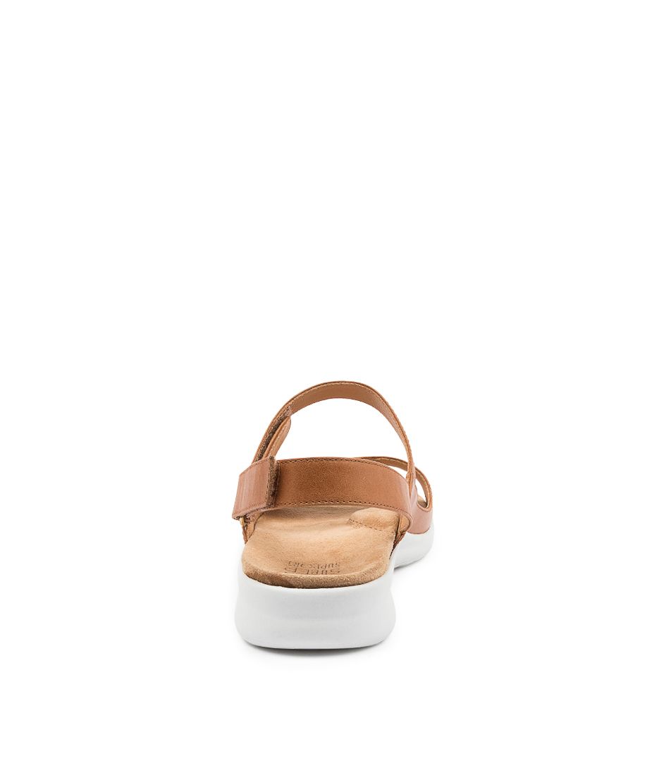 Brown / White Women Ziera Benji (Wide) Sandals | Z-136947