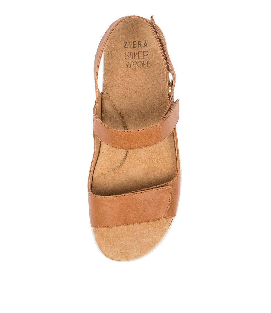 Brown / White Women Ziera Benji (Wide) Sandals | Z-136947