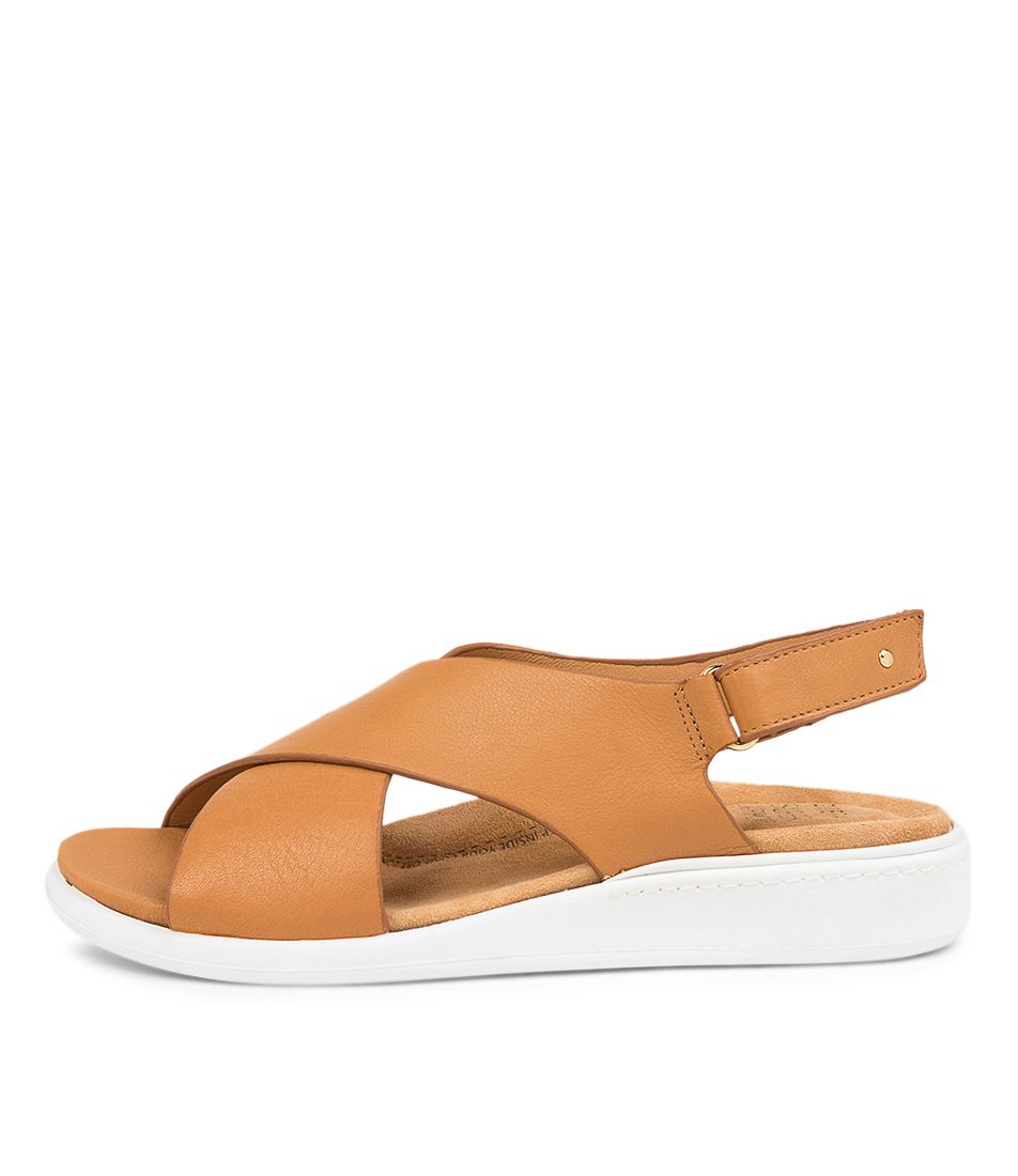 Brown / White Women Ziera Ilda (Wide) Sandals | Z-704532