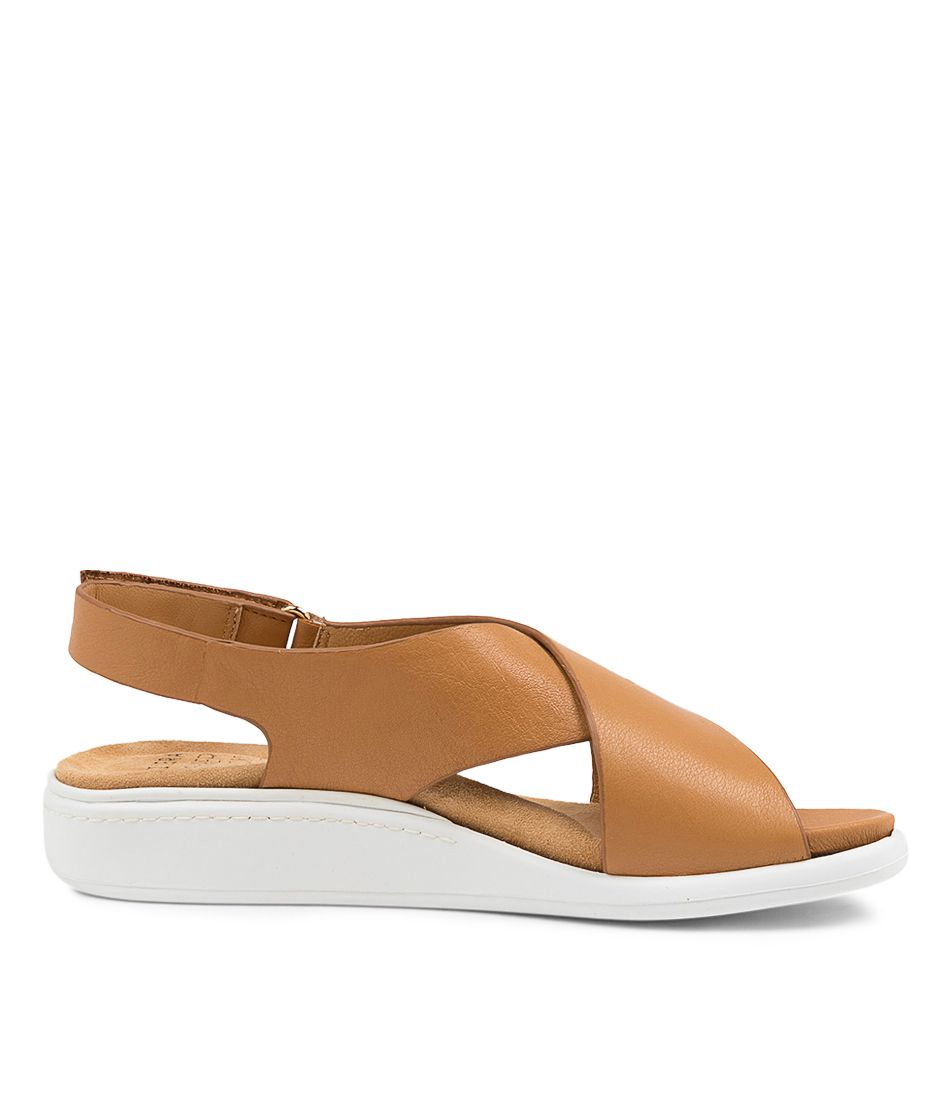 Brown / White Women Ziera Ilda (Wide) Sandals | Z-704532