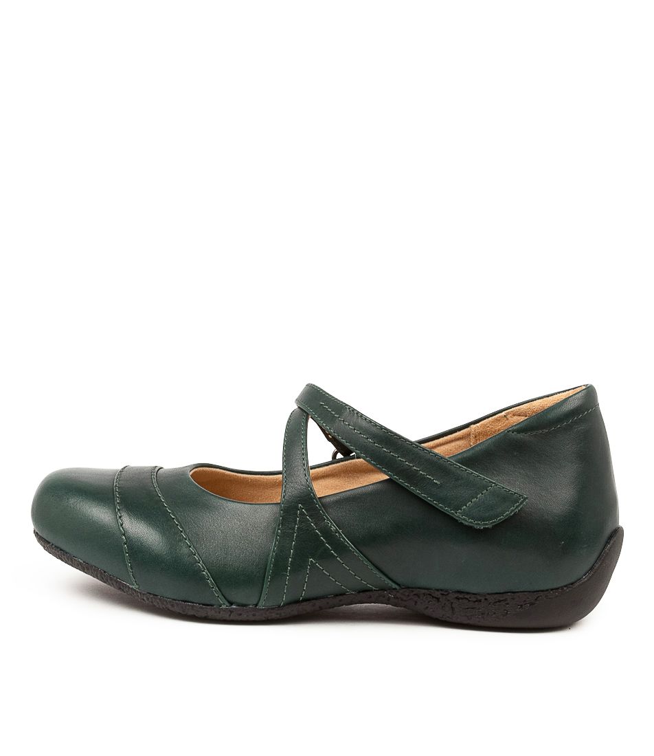 Dark Green Women Ziera Xray (Wide) Mary Janes | Z-903581