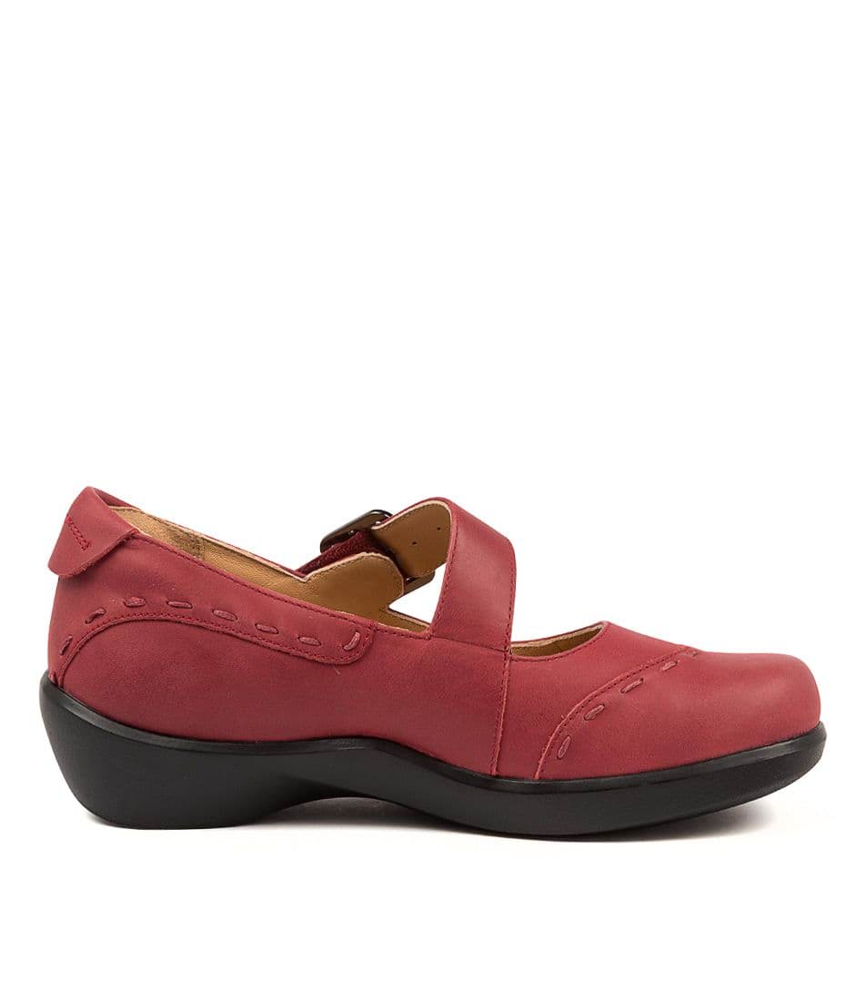 Dark Red Women Ziera Angel (Wide) Mary Janes | Z-276894