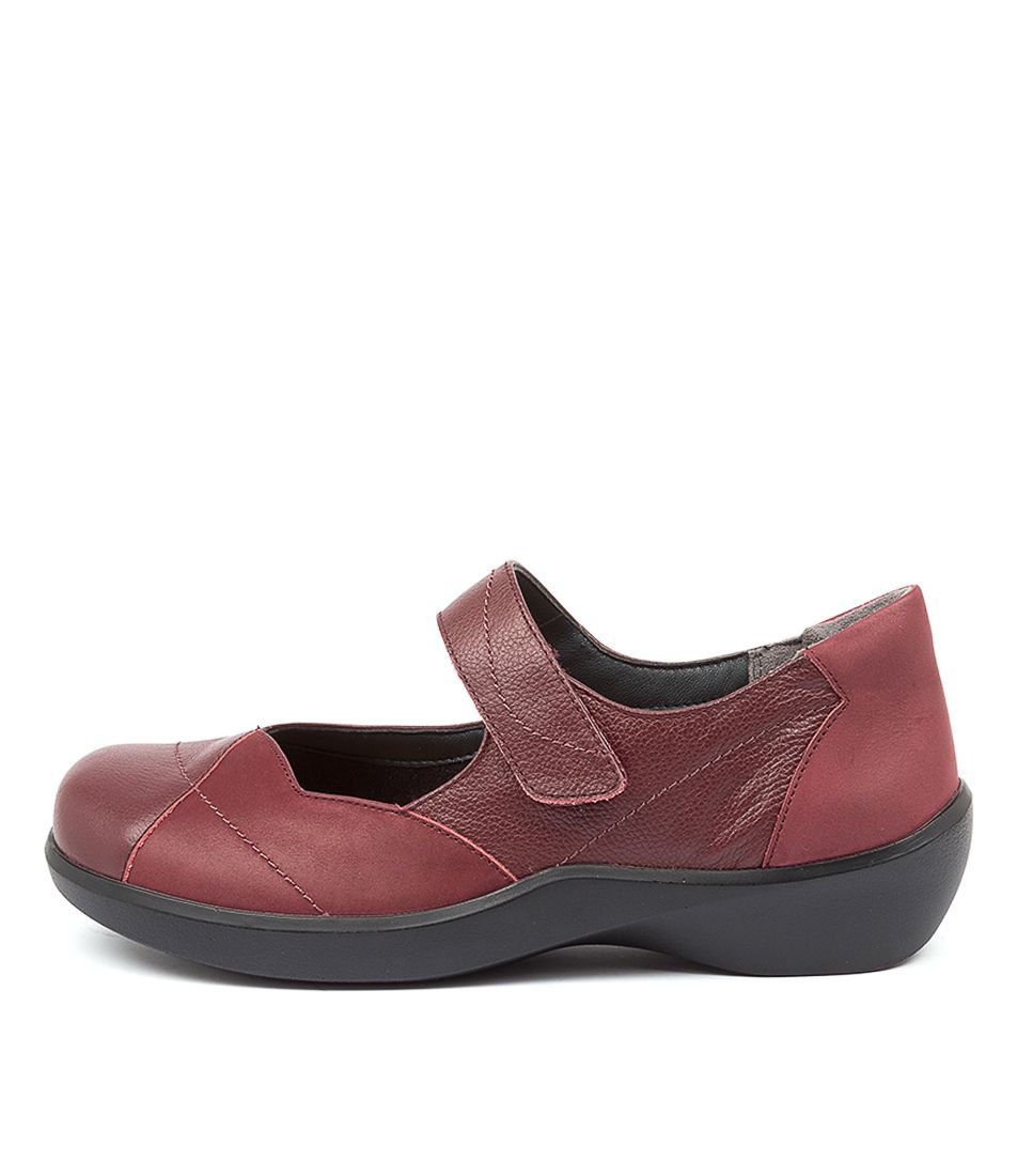 Dark Red Women Ziera Ariel (Extra Wide) Mary Janes | Z-758312