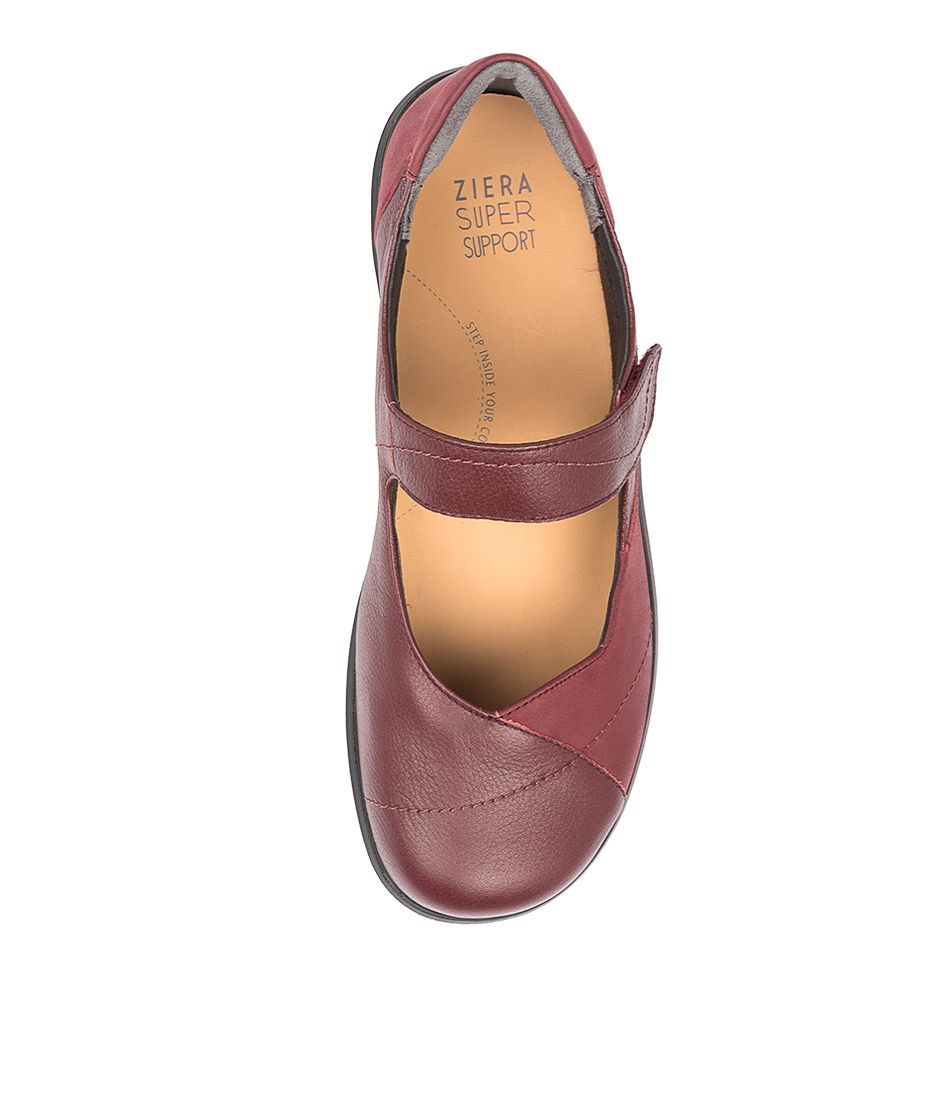 Dark Red Women Ziera Ariel (Extra Wide) Mary Janes | Z-758312