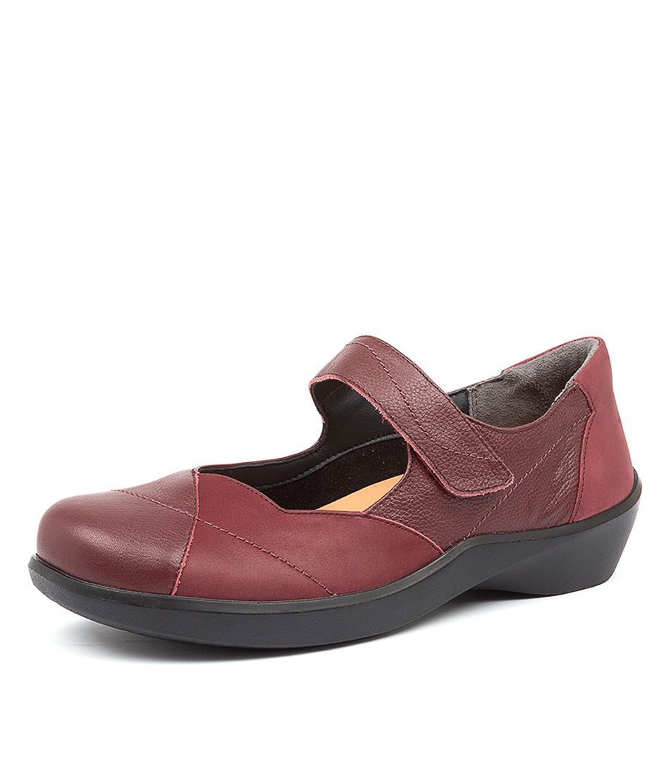 Dark Red Women Ziera Ariel (Extra Wide) Mary Janes | Z-758312