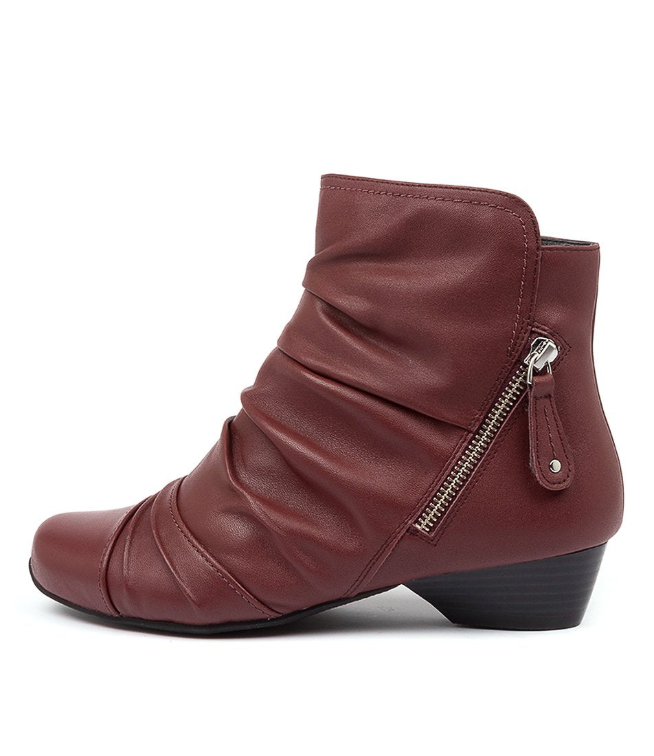 Dark Red Women Ziera Camryn (Extra Wide) Boots | Z-627490