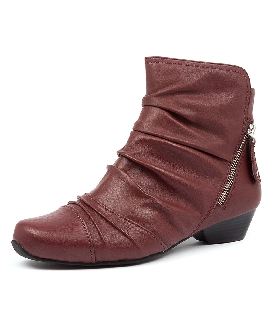 Dark Red Women Ziera Camryn (Extra Wide) Boots | Z-627490