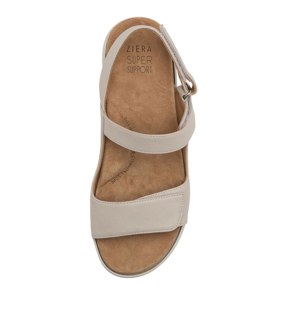 Grey / White Women Ziera Benji (Wide) Sandals | Z-624098