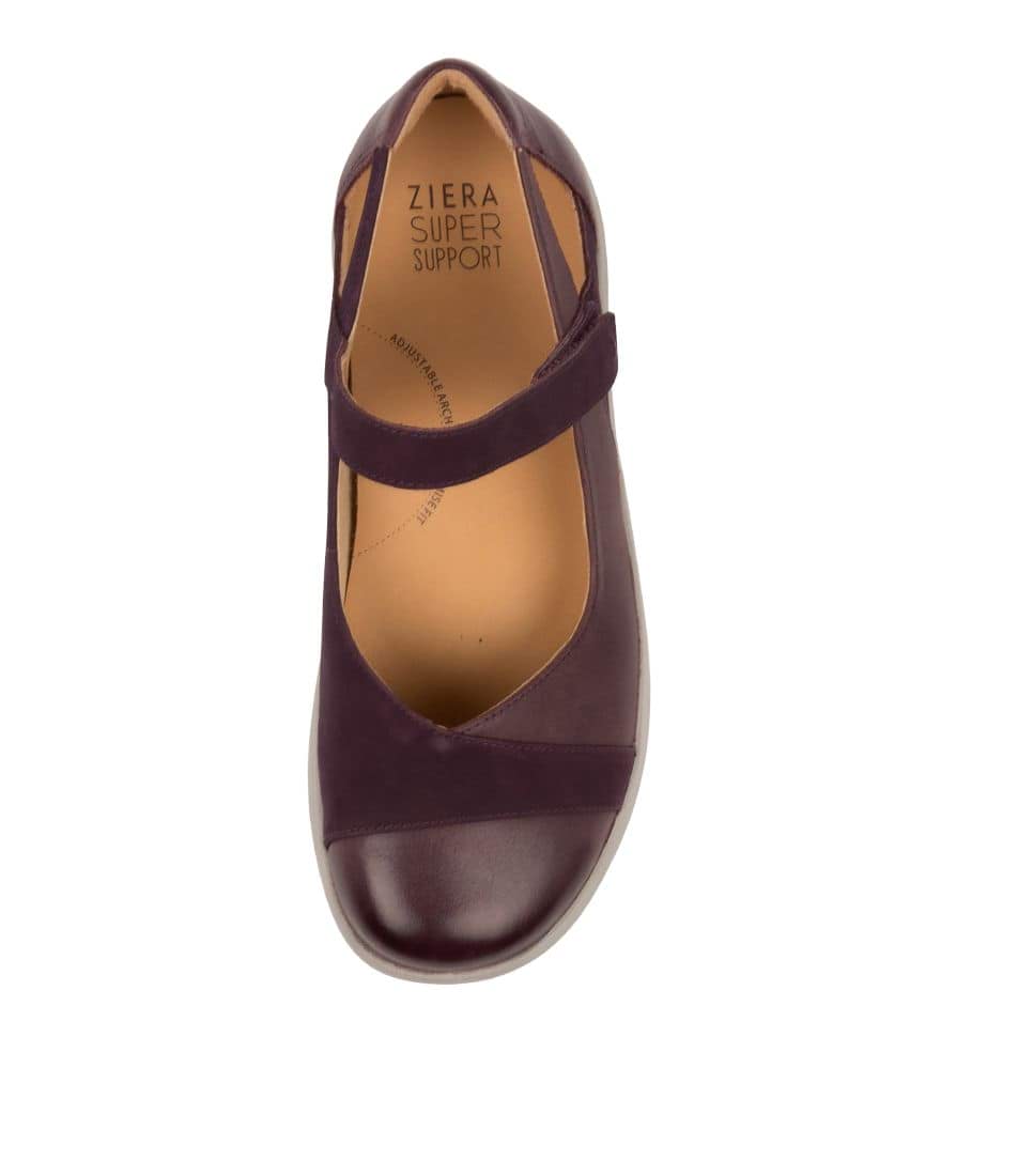 Purple Women Ziera Sofia (Extra Wide, Adjustable Fit) Mary Janes | Z-190572