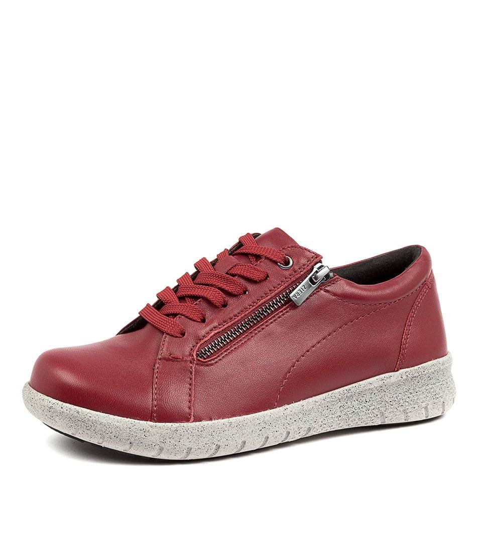 Red Women Ziera Solar (Extra Wide, Adjustable Fit) Sneakers | Z-798415