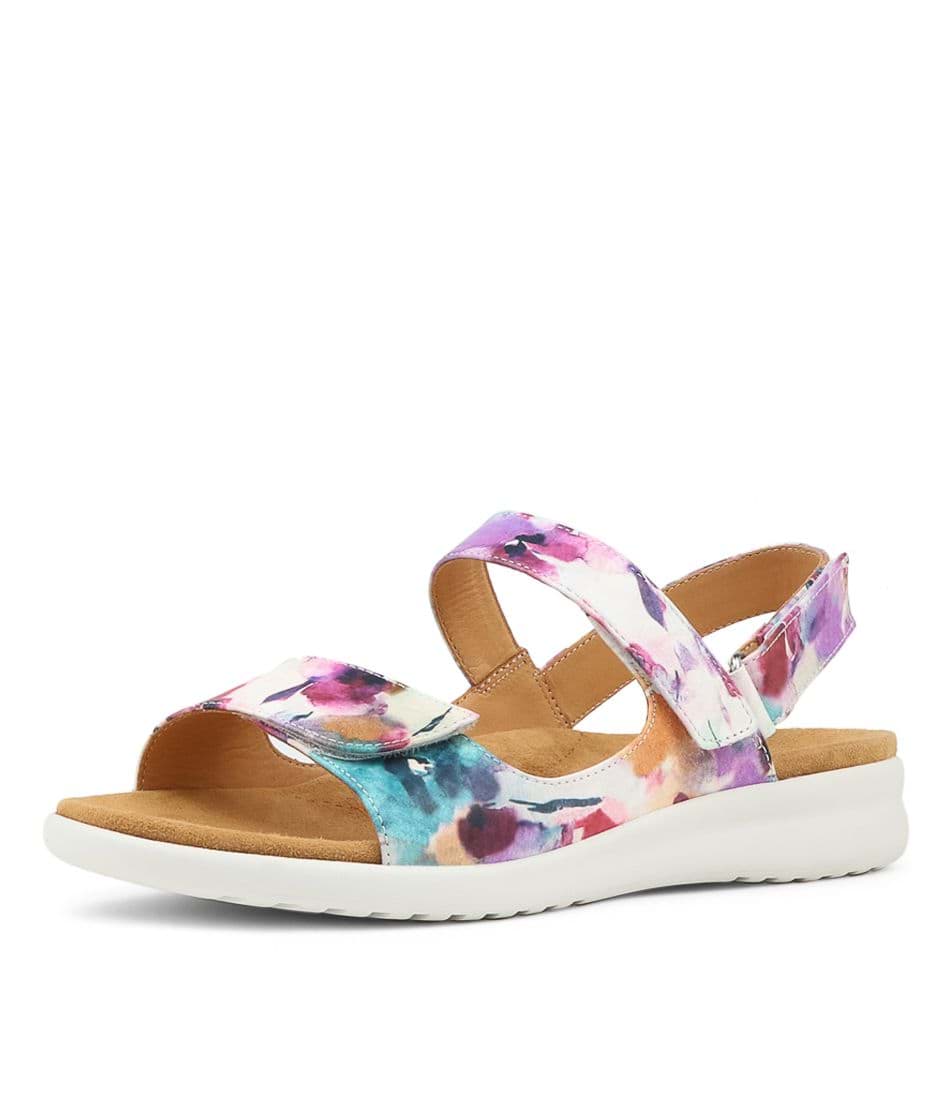 White Women Ziera Benji (Wide) Sandals | Z-475016